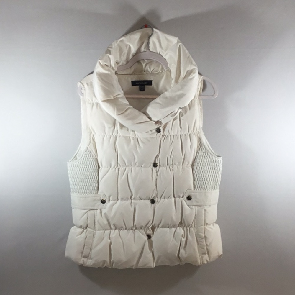 ☁️🌥”WHITE PUFFER VEST”🌥☁️